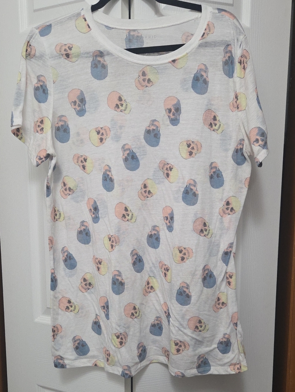 Torrid Tee with Pastel Skull Print 0